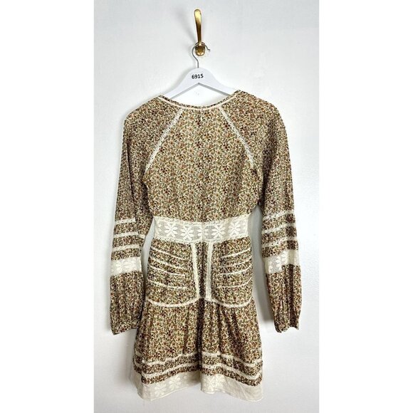 VERONICA BEARD Addilyn Floral Dress in Stone Multi Size 4 - Picture 11 of 16